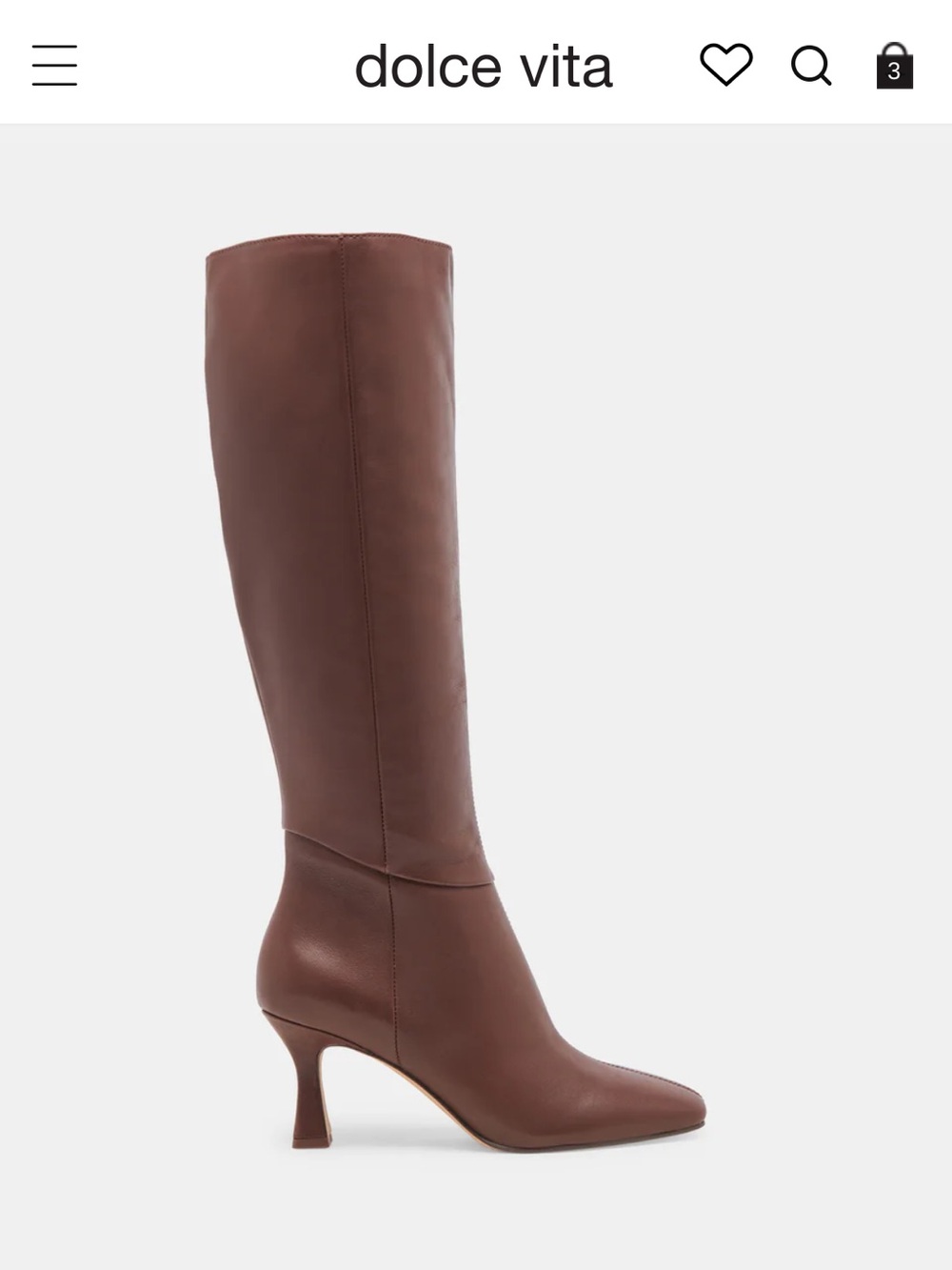 Dolce Vita Gyra EXTRA WIDE Tall Boots Chocolate Leather